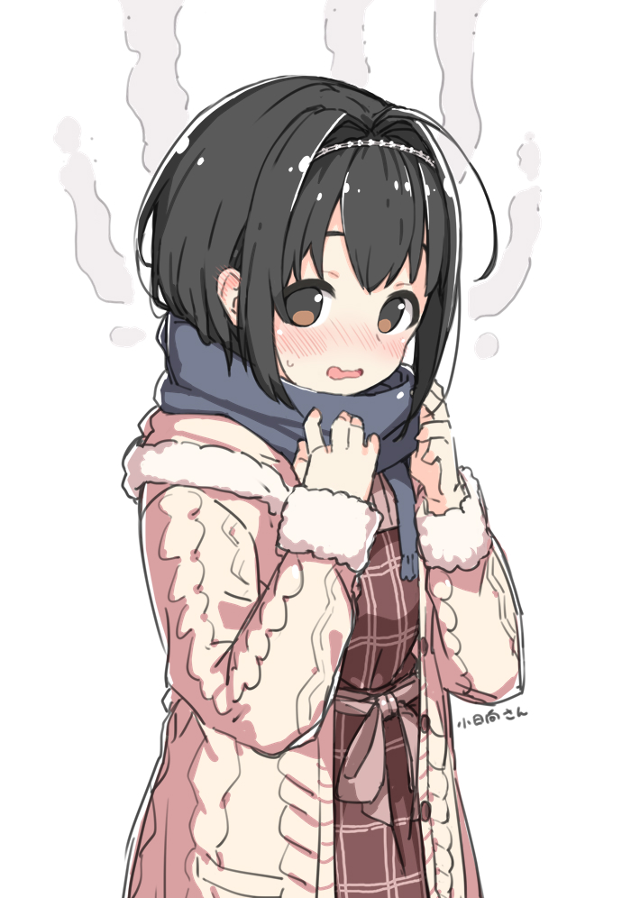 kohinata miho (idolmaster and 1 more) drawn by kuresuku_(lessons)