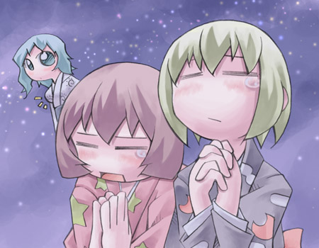 lunasa prismriver, merlin prismriver, and lyrica prismriver (touhou) drawn by nyagakiya