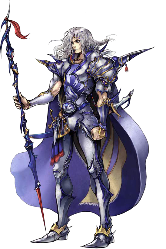 paladin and cecil harvey (final fantasy and 2 more) drawn by nomura_tetsuya