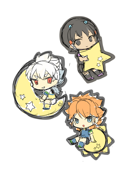 hakuryuu, shuu, and amemiya taiyou (inazuma eleven and 1 more) drawn by tobi_(one)