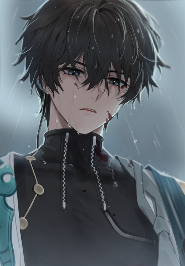dan heng (honkai and 1 more) drawn by fractalmagnolia
