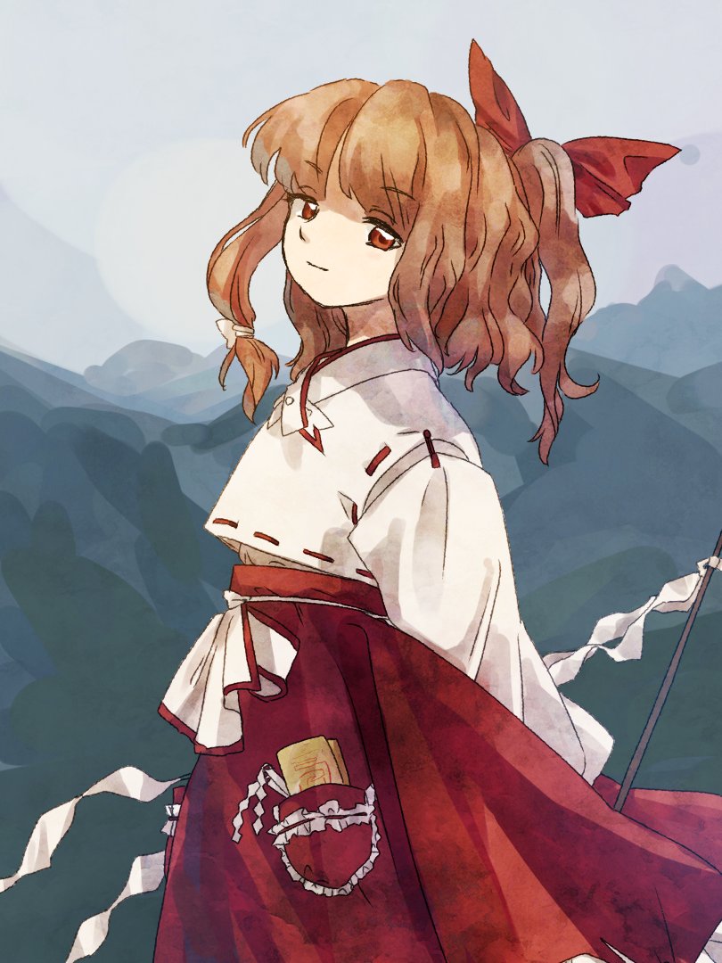 blonde shrine maiden from a future era (touhou and 1 more) drawn by retrochaossan