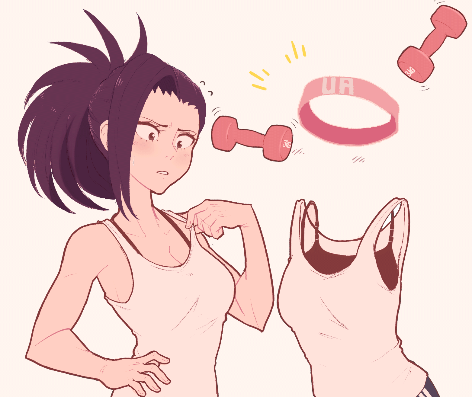 yaoyorozu momo and hagakure toru (boku no hero academia) drawn by sally_(luna-arts)