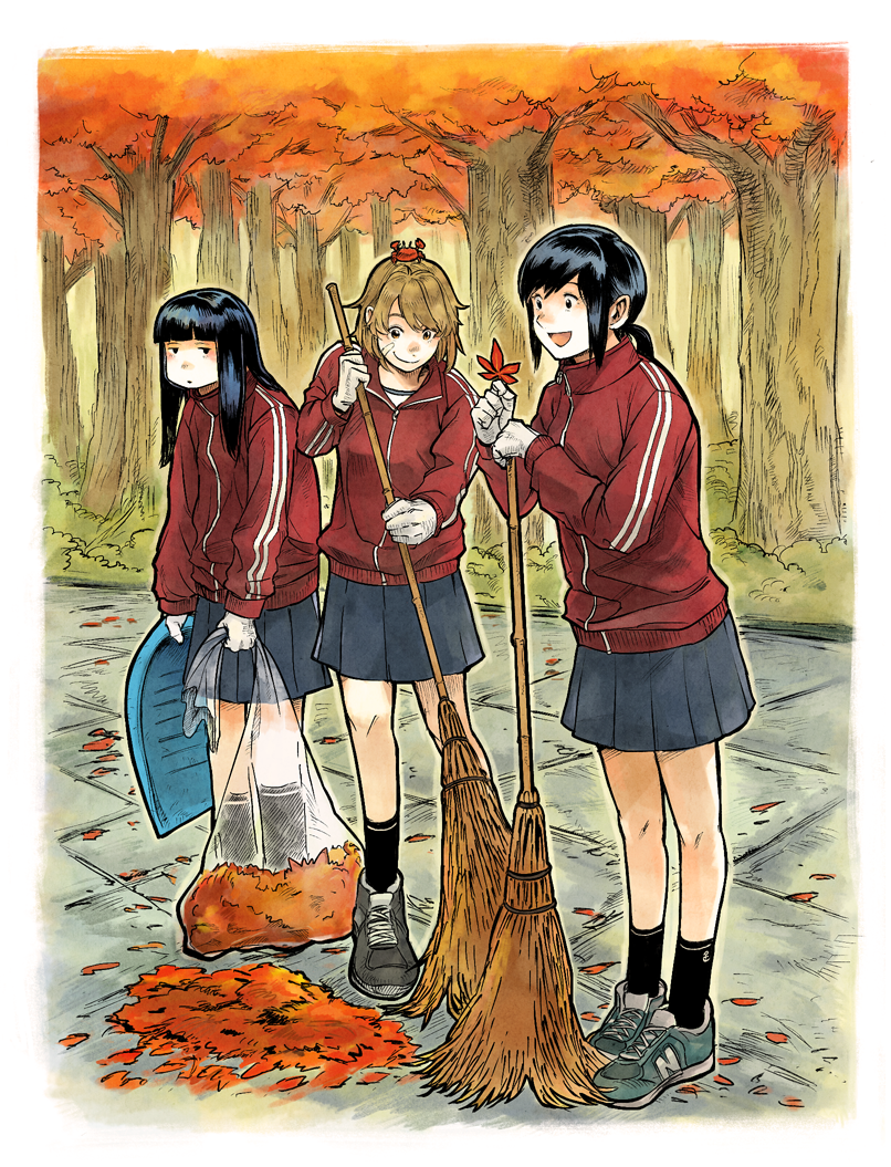 fubuki, oboro, and hatsuyuki (kantai collection) drawn by hiro_(chumo)