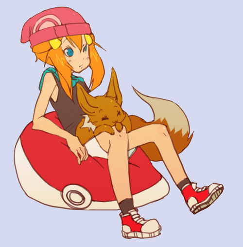 dawn, may, eevee, misty, and dismay (pokemon and 1 more)