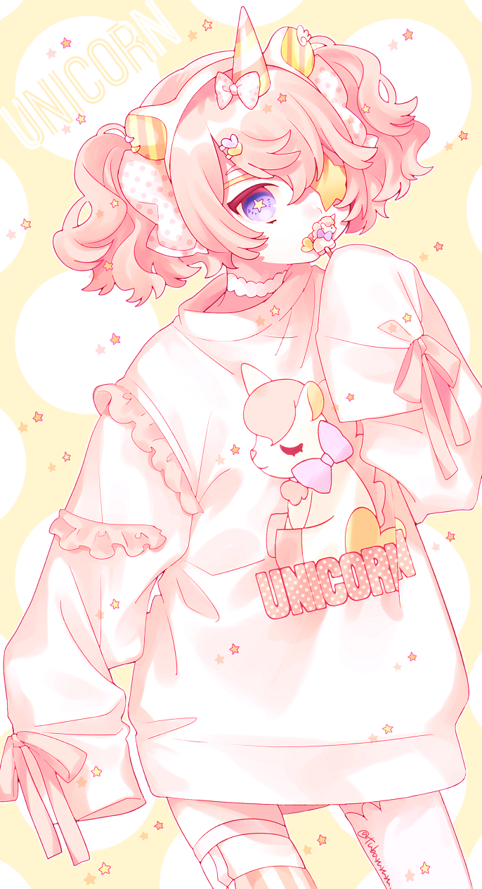 unicorn girl (original) drawn by tsubaki_tsubaru
