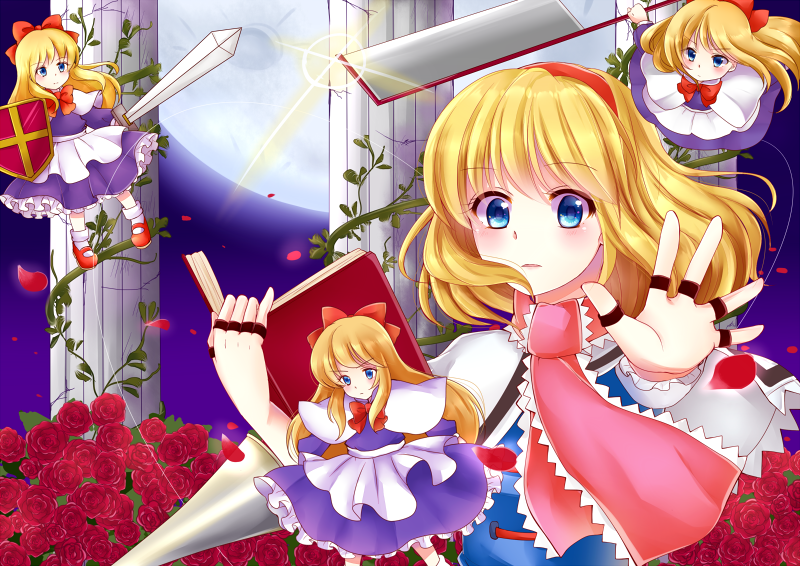 alice margatroid and shanghai doll (touhou) drawn by mochinya21