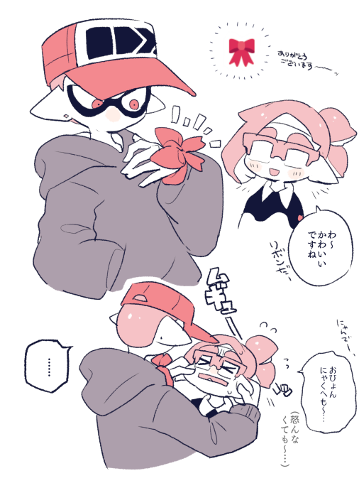 inkling player character and inkling boy (splatoon and 1 more) drawn by ..._(331608)