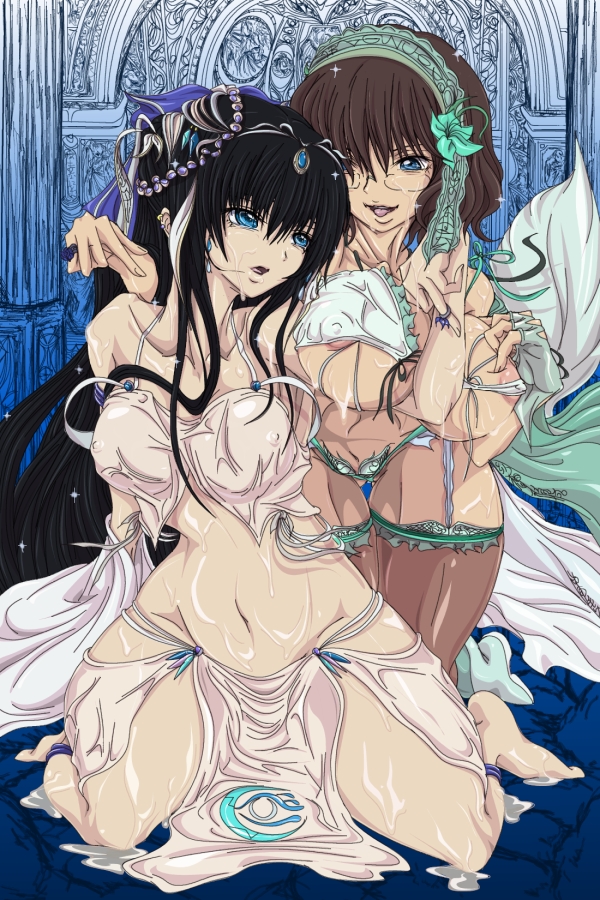 marina ismail and shirin bakhtiar (gundam and 1 more) drawn by madhatter_hello