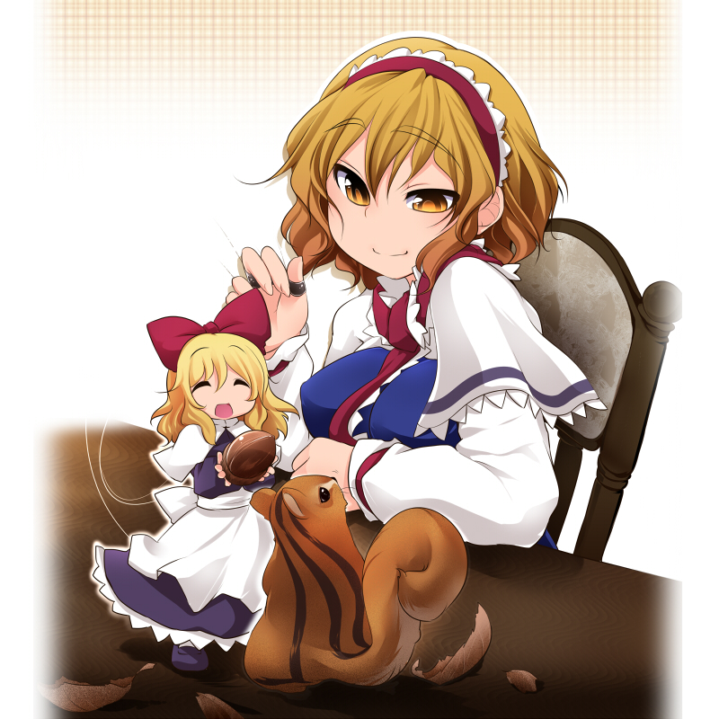 alice margatroid and shanghai doll (touhou) drawn by aki_(akikaze_asparagus)