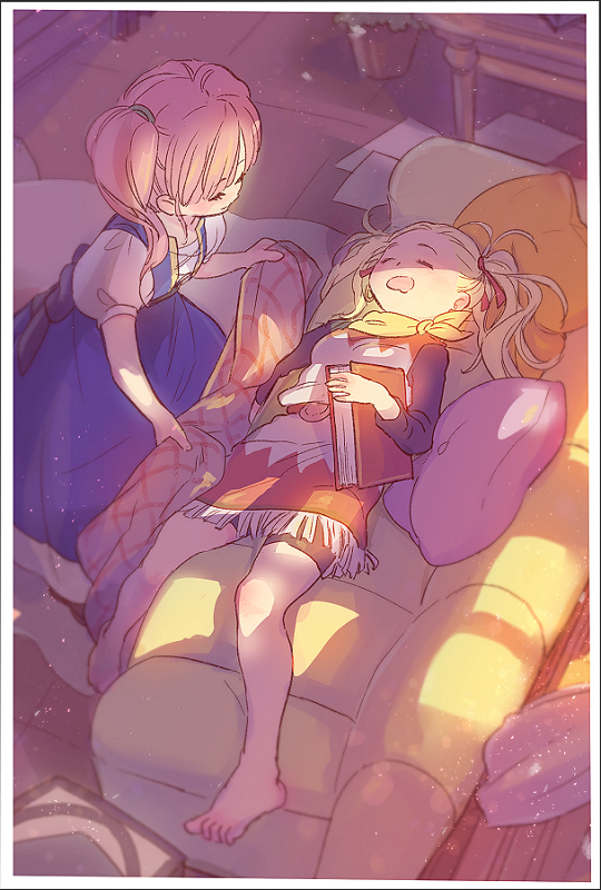 female builder and ruru (dragon quest and 1 more) drawn by yon_yosi