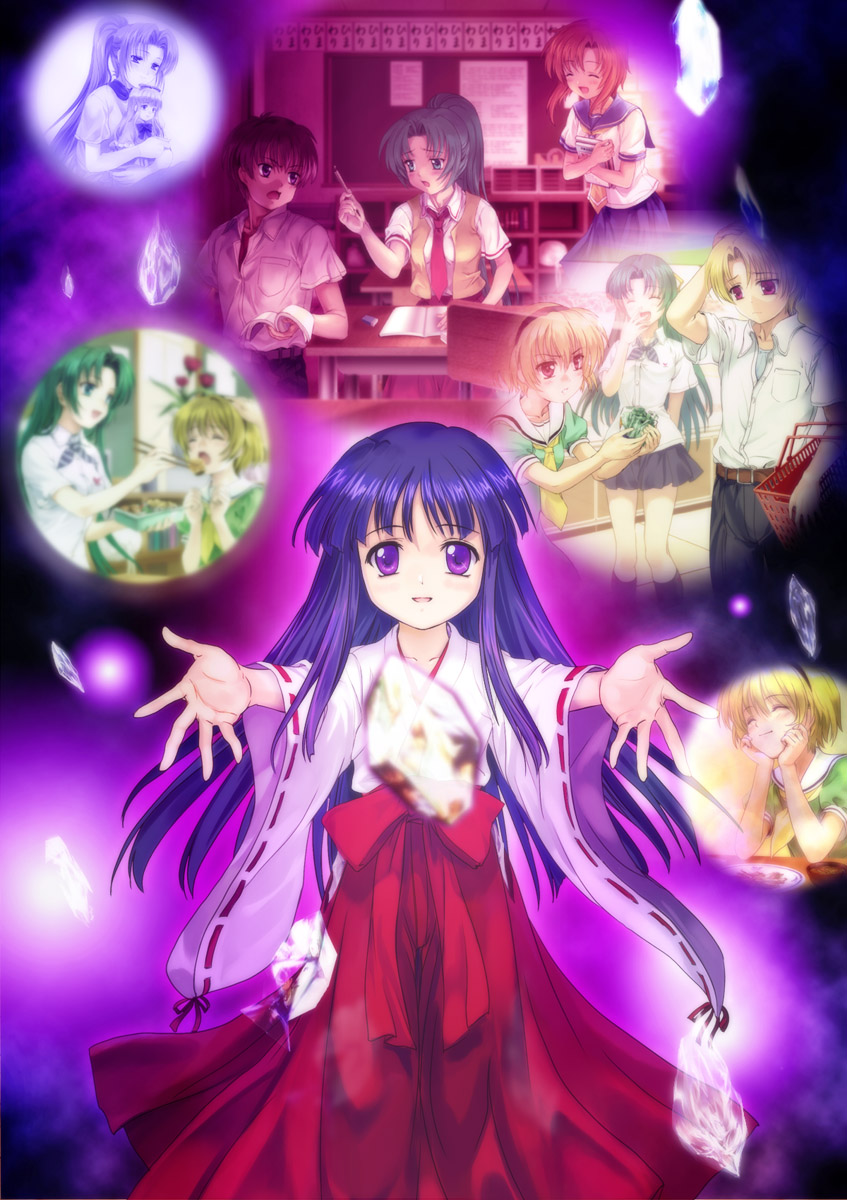 furude rika, ryuuguu rena, houjou satoko, sonozaki mion, sonozaki shion, and 2 more (higurashi no naku koro ni) drawn by mutsuki_(moonknives)