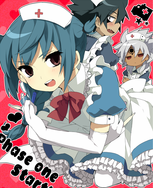 mistorene callus, baddap sleed, and eska bamel (inazuma eleven) drawn by chiruku
