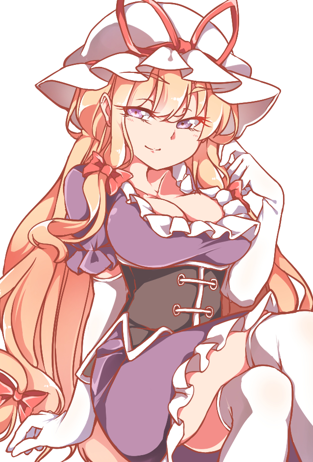 yakumo yukari (touhou) drawn by gokuu_(acoloredpencil)