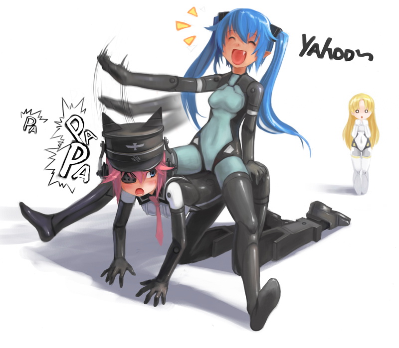 arnval, strarf, and murmeltier (busou shinki) drawn by observerz