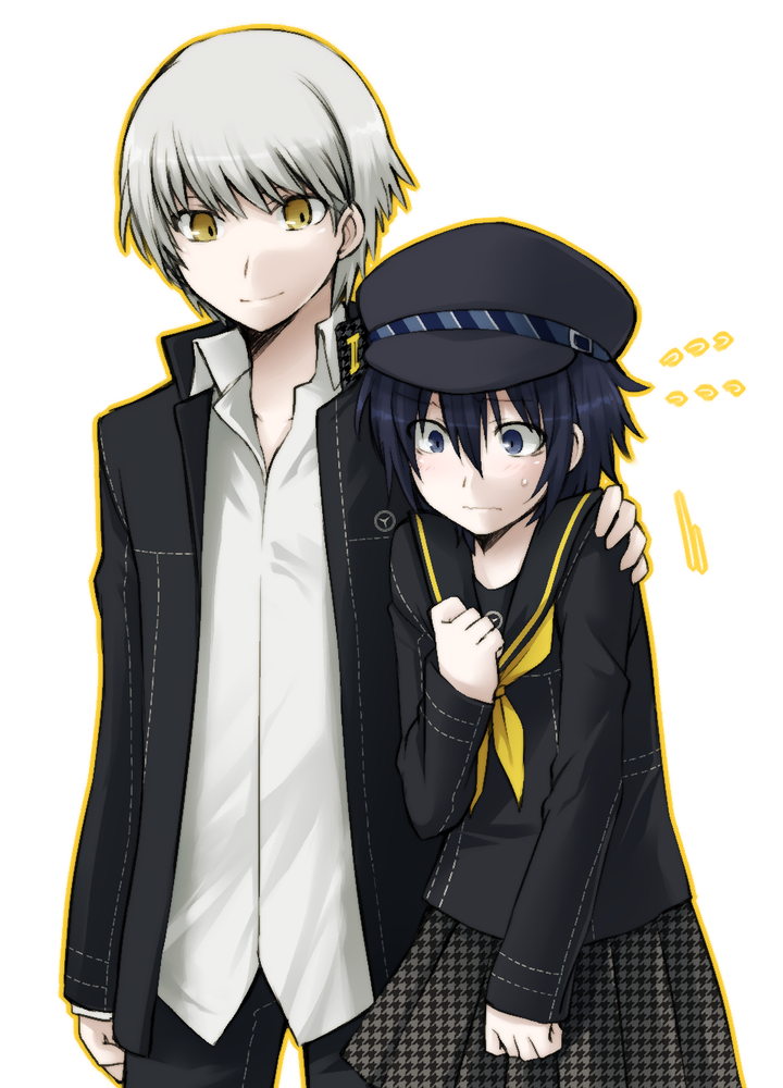 narukami yu and shirogane naoto (persona and 1 more) drawn by idora_(idola)