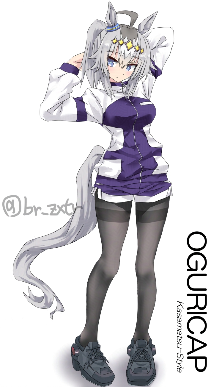 oguri cap (umamusume and 1 more) drawn by zakuta