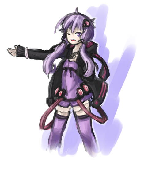 yuzuki yukari (vocaloid and 1 more) drawn by arceonn
