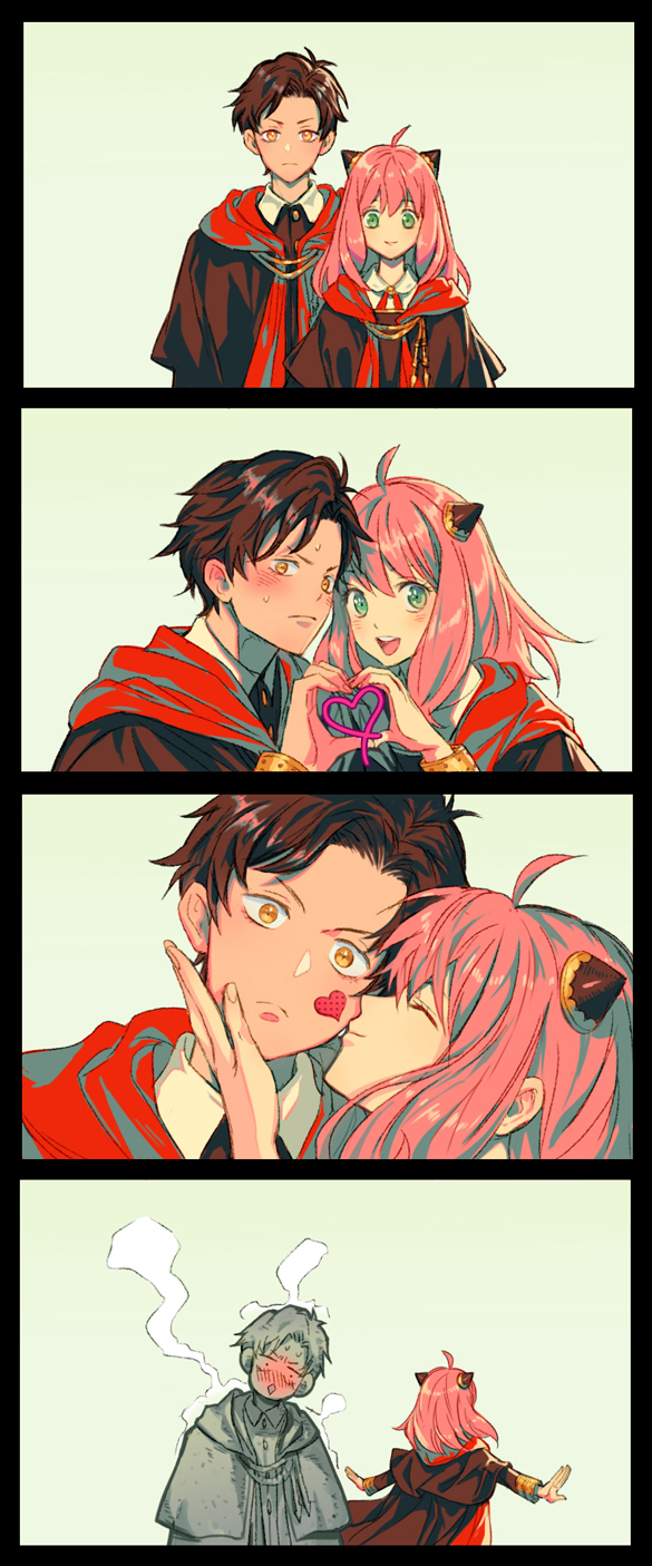 anya and damian desmond (spy x family) drawn by saeldam
