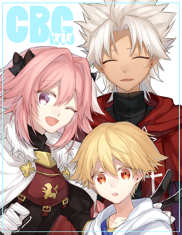 gilgamesh, astolfo, amakusa shirou, and child gilgamesh (fate and 3 more) drawn by kan'yu_(citron_82)