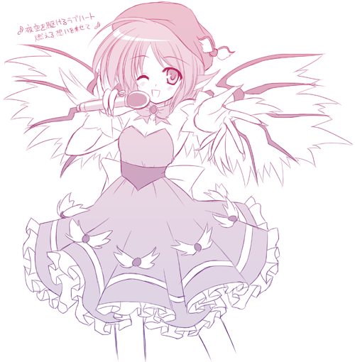 mystia lorelei (touhou) drawn by yamu_(reverse_noise)