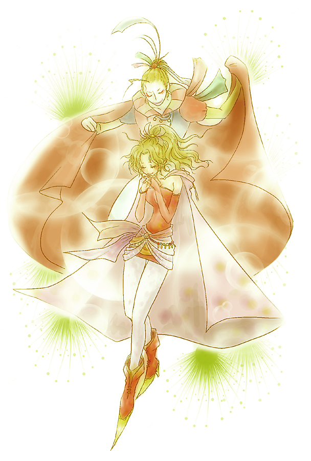 terra branford and kefka palazzo (final fantasy and 1 more) drawn by hanamomo
