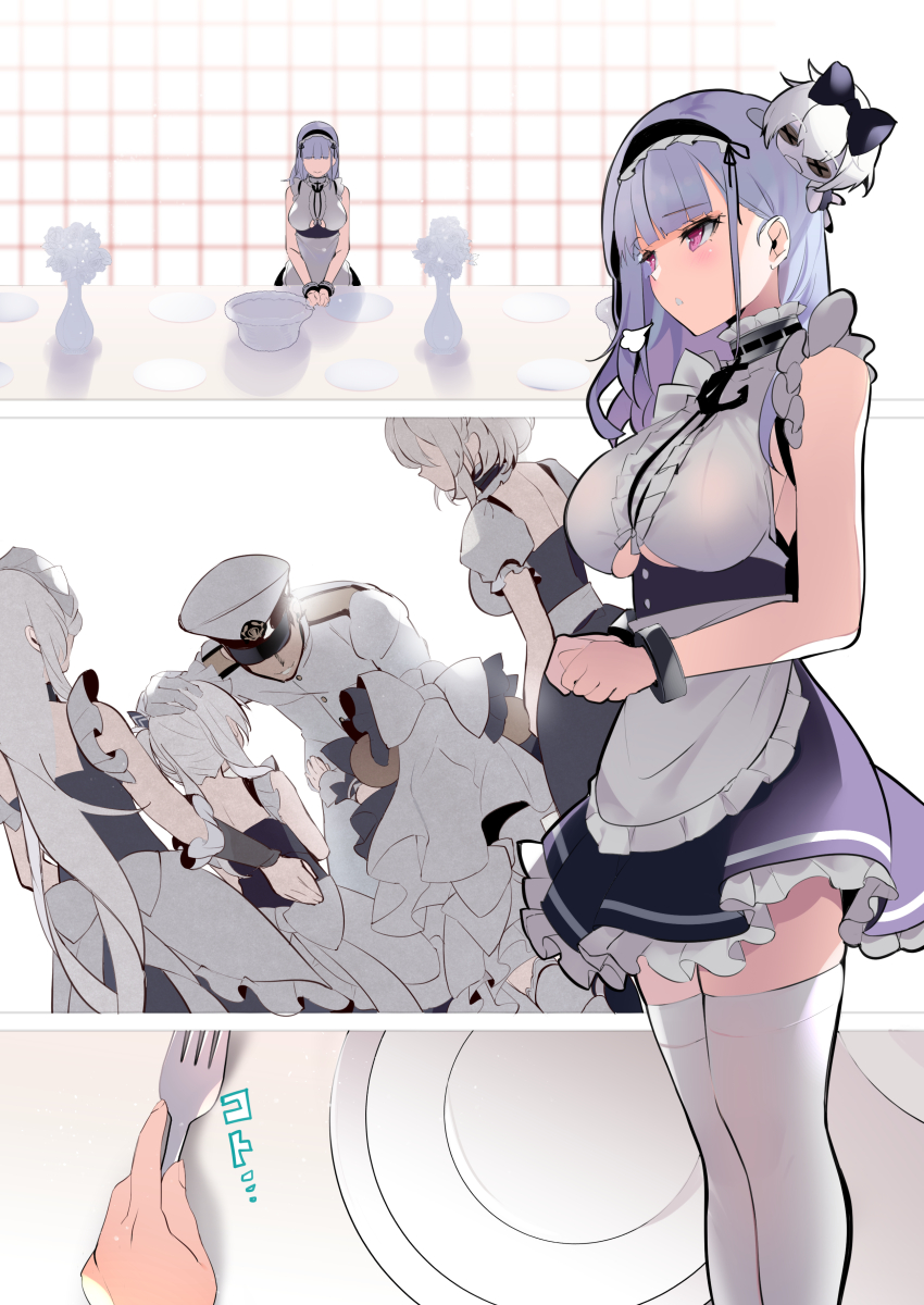 commander, belfast, sirius, dido, little bel, and 1 more (azur lane) drawn by ann_(ann58533111)