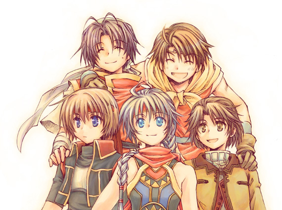 tir mcdohl, freyjadour falenas, riou, lazlo, and thomas (gensou suikoden and 5 more)