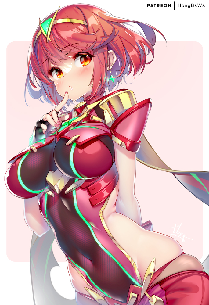 pyra (xenoblade chronicles and 1 more) drawn by hong_(white_spider)