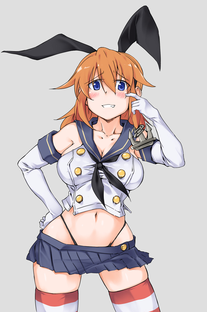 shimakaze and charlotte e. yeager (kantai collection and 2 more) drawn by kuronyan