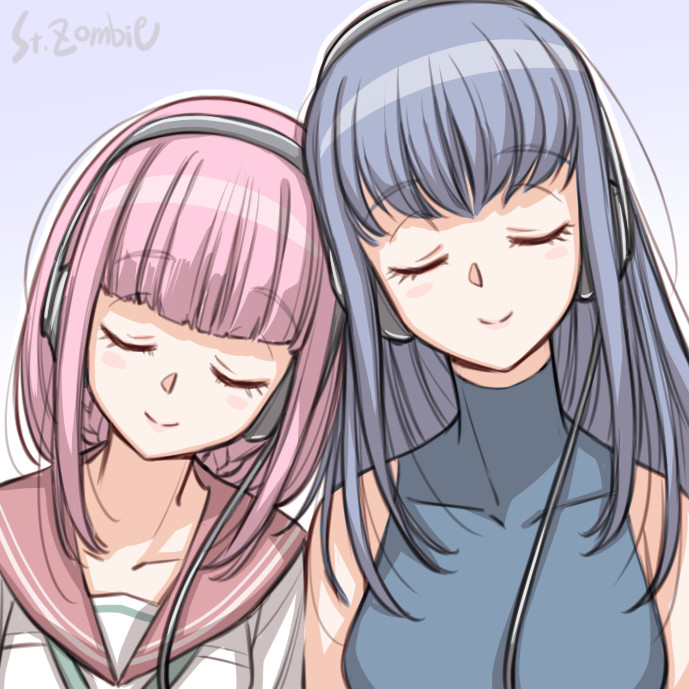 tamaki iroha and nanami yachiyo (mahou shoujo madoka magica and 1 more) drawn by studiozombie