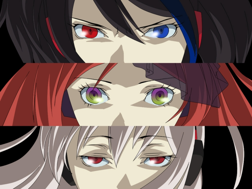 yokune ruko, namine ritsu, and sukone tei (persona and 2 more) drawn by yamagami_shuu