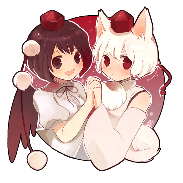 shameimaru aya and inubashiri momiji (touhou) drawn by kitsuta