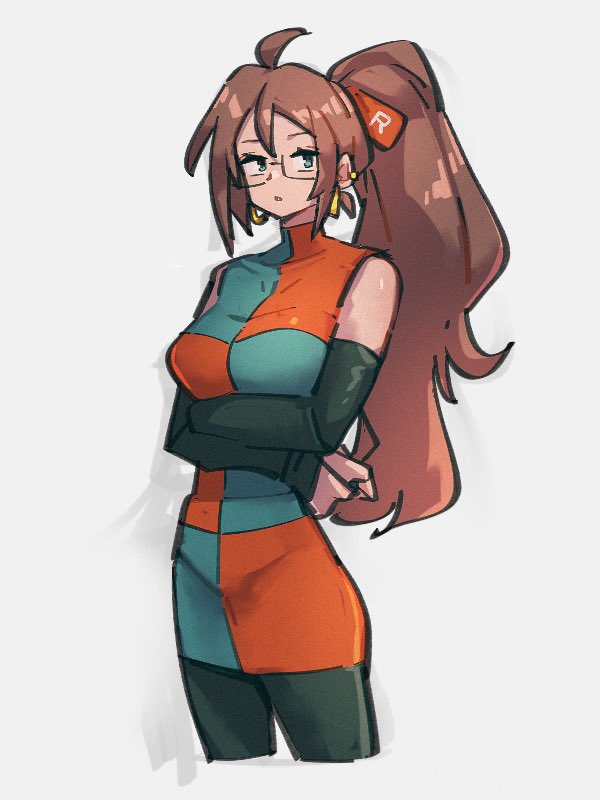 android 21 (dragon ball and 1 more) drawn by kemachiku