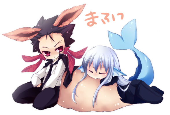 vaporeon, flareon, superbi squalo, and xanxus (pokemon and 1 more) drawn by sagami_rin