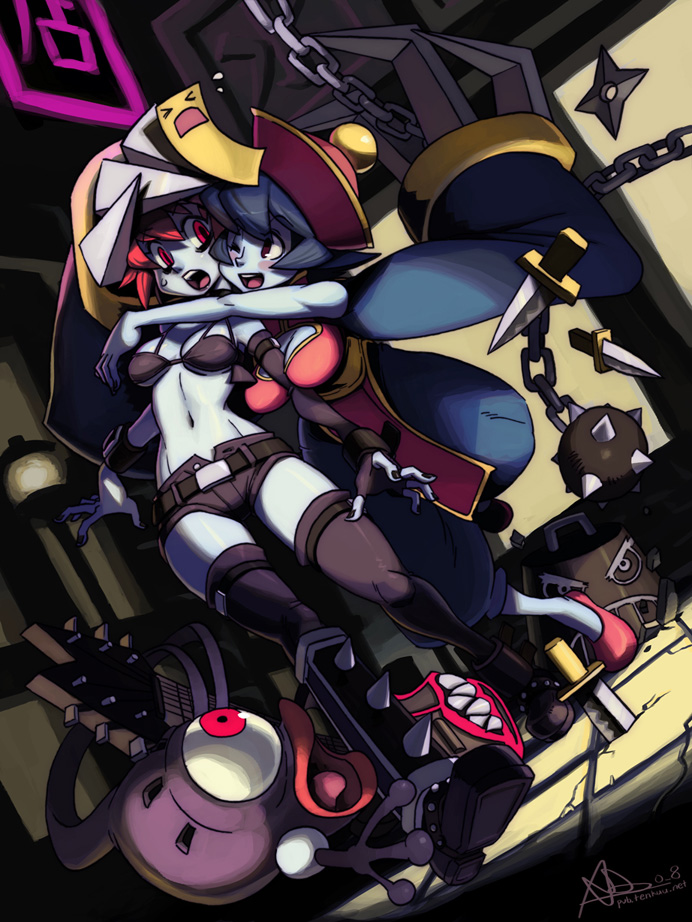 hsien-ko, lord raptor, and le malta (darkstalkers) drawn by alex_ahad
