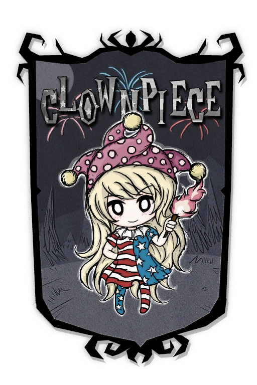 clownpiece (touhou and 1 more) drawn by senshimi