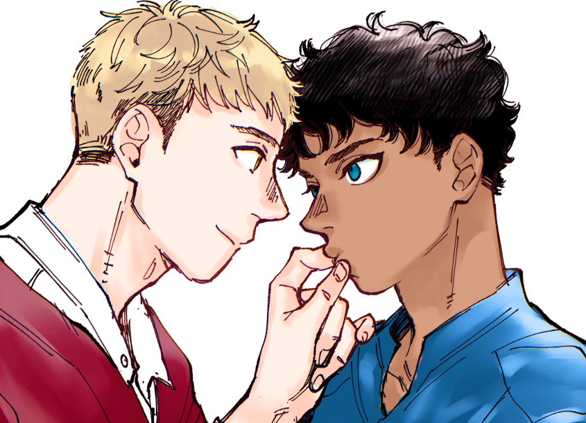 laios touden and kabru (dungeon meshi) drawn by omugi_(o_jt6a)