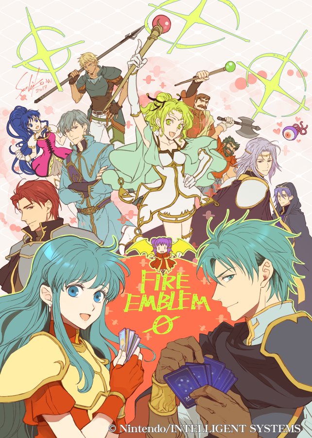 eirika, ephraim, myrrh, tana, l'arachel, and 7 more (fire emblem and 2 more) drawn by wada_sachiko