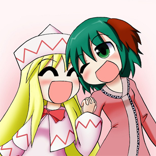 kasodani kyouko and lily white (touhou) drawn by rakugaki-biyori