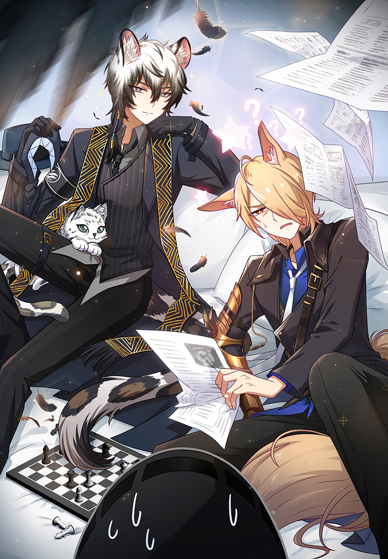 doctor, silverash, and mlynar (arknights) drawn by ling_yumo