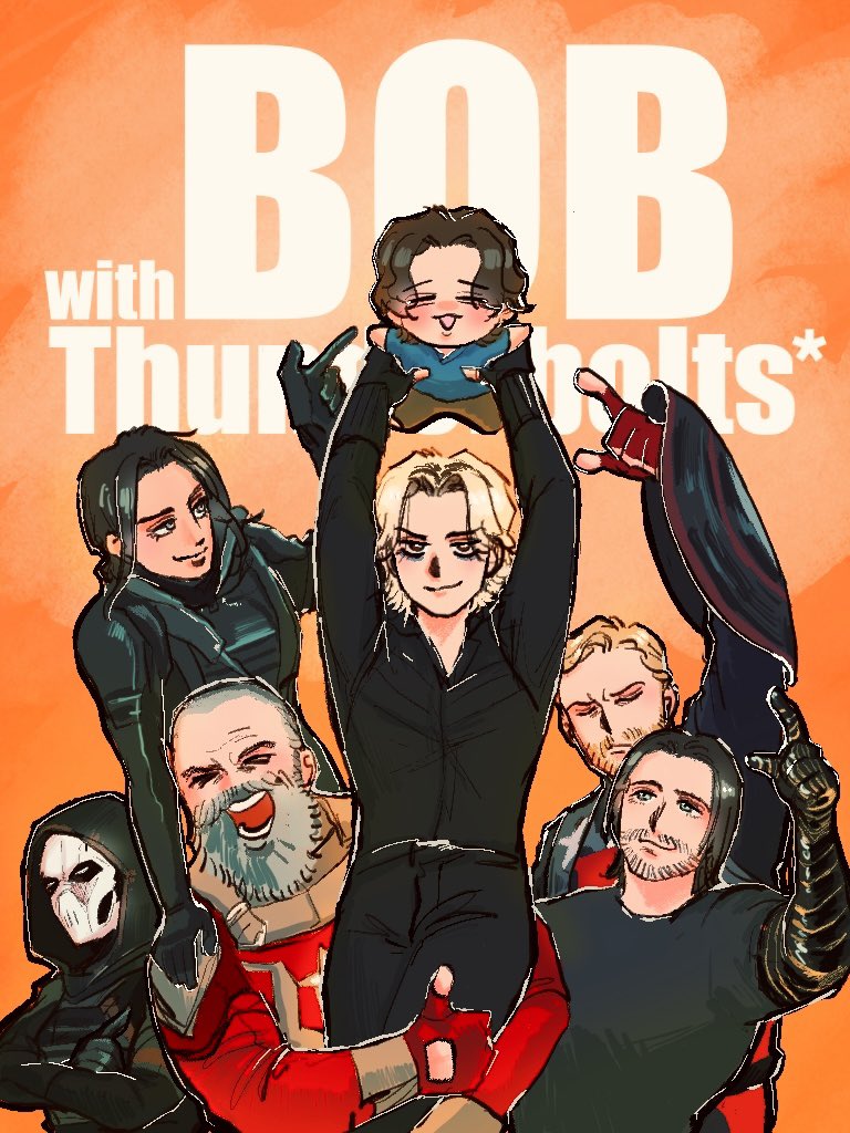 bucky barnes, sentry, yelena belova, john walker, taskmaster, and 2 more (marvel and 2 more) drawn by abi12662984