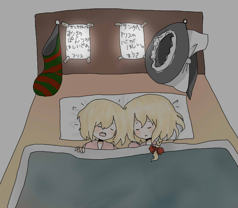 kirisame marisa and alice margatroid (touhou) drawn by izumi_kanae