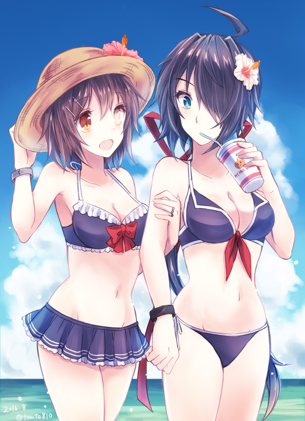furutaka and kako (kantai collection) drawn by kabocha_torute