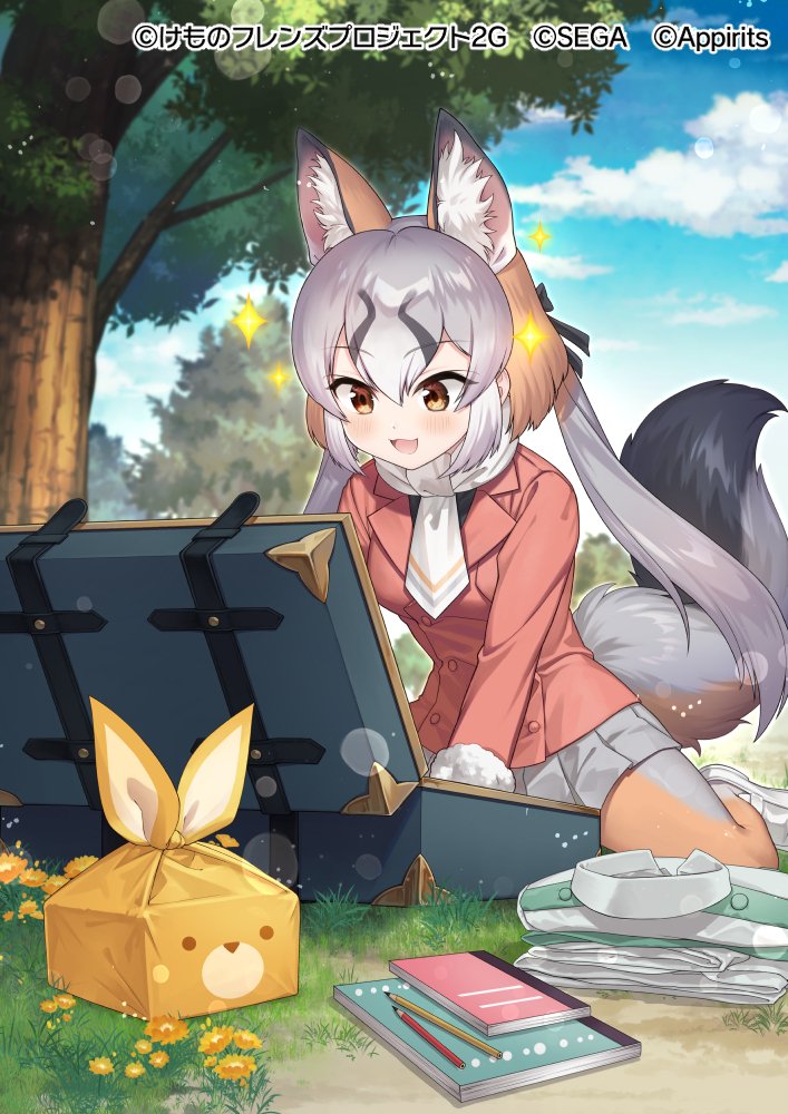 island fox (kemono friends and 1 more) drawn by sacanahen