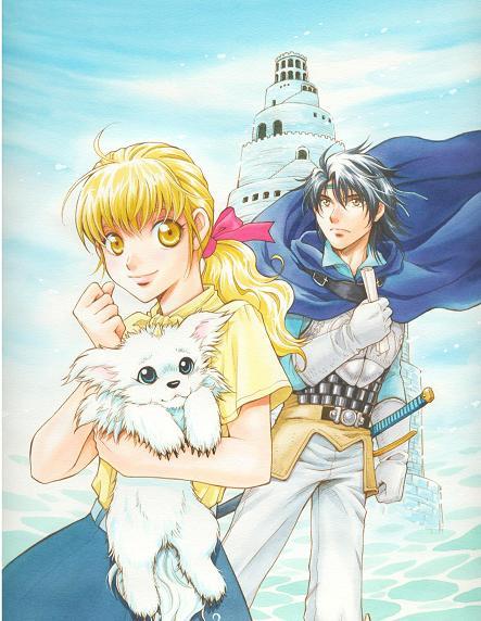 pastel g. king, shiro, and clay s. anderson (fortune quest) drawn by mukai_natsumi