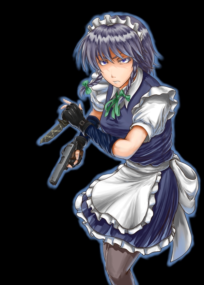 izayoi sakuya (touhou) drawn by sunaipu_(age-zero)