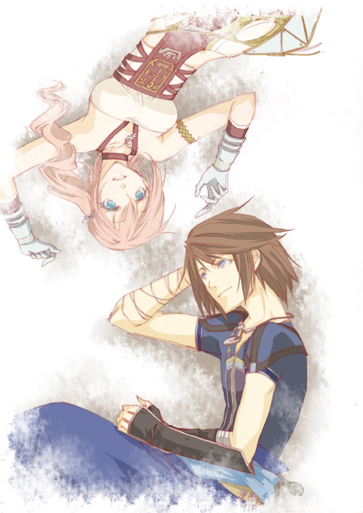 serah farron and noel kreiss (final fantasy and 2 more) drawn by yamada_maya_(yamada83)