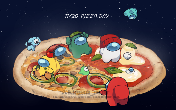 crewmate, yellow, red, white, cyan, and 5 more (among us) drawn by kiman