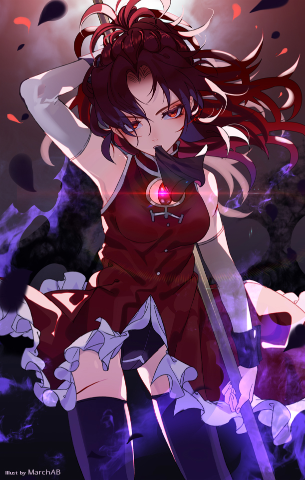 Sakura Kyouko Mahou Shoujo Madoka Magica Drawn By March Ab Danbooru